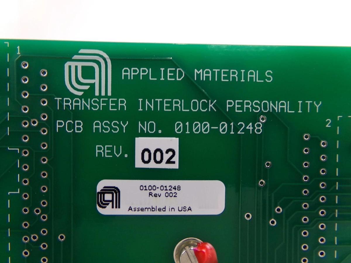 Used AMAT Applied Materials 0090-01629 Transfer Interlock Personality PCB Card Spare
