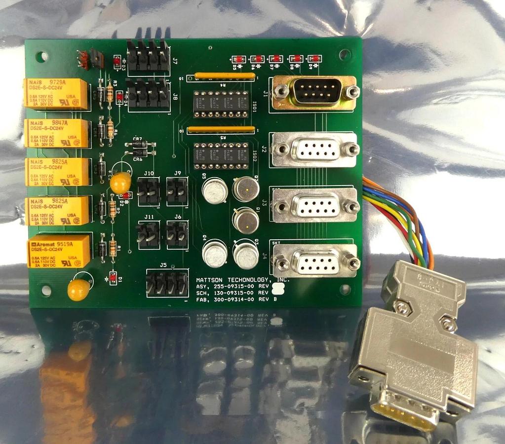 Used Mattson Techonology 255-09315-00 PCB Board Assembly 300-09314-00 Working Surplus