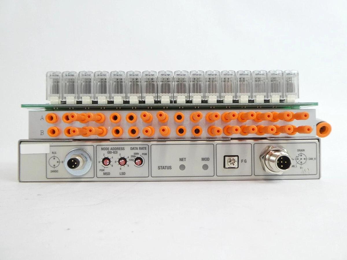 Used SMC IN587-16 16-Port Pneumatic Manifold Assembly Reseller Lot of 6 Working