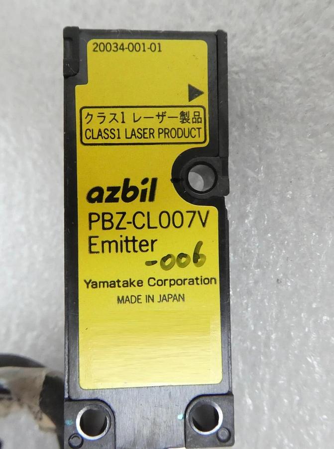 Used Azbil PBZ-CL007V-006 WL-LD Sensor Head Emitter Lot of 6 Nikon NSR-S205C Working