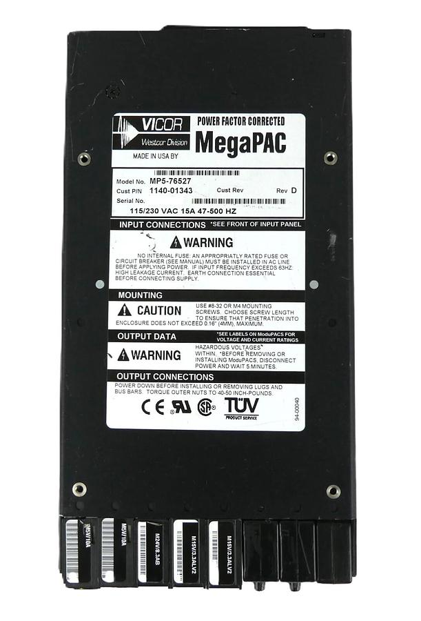 Used Vicor MP5-76527 Power Supply Assembly MegaPAC AMAT 1140-01343 Working Surplus