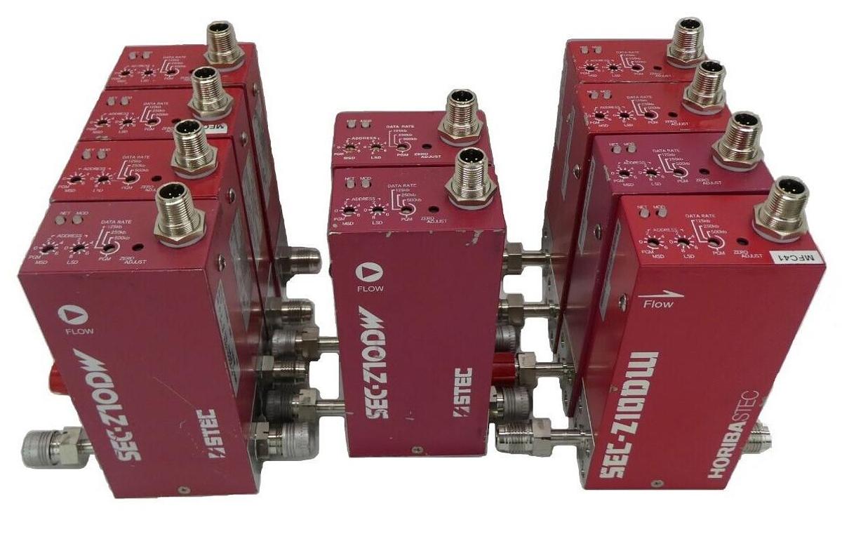 Used Horiba STEC SEC-Z11DWM Mass Flow Controller MFC N2 H2 Reseller Lot of 10 Working