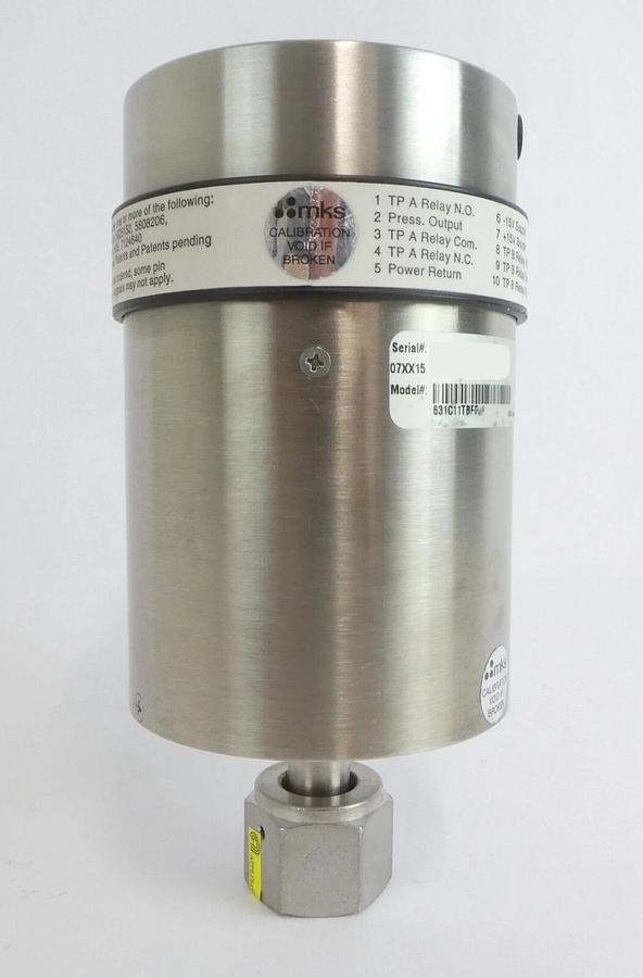 Used MKS Instruments 631C11TBFP Baratron Capacitance Manometer Type 631 Working