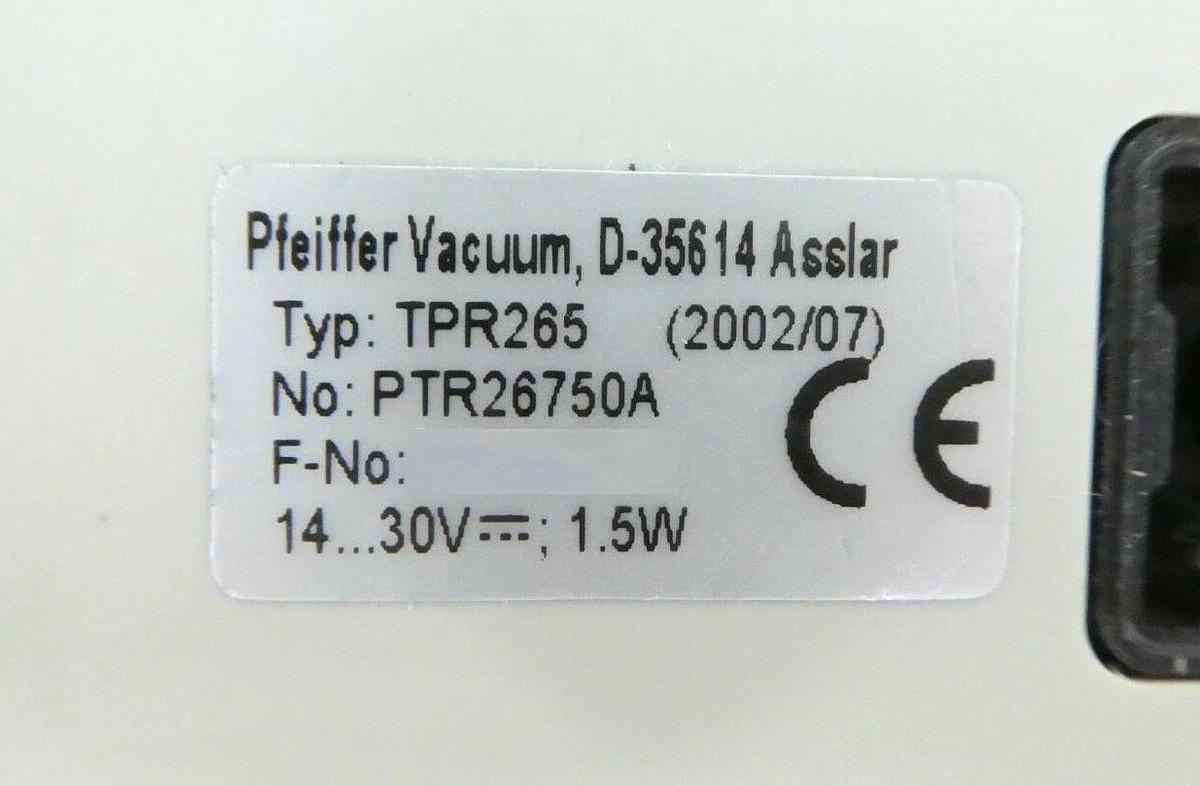 Used Pfeiffer PTR26750A Pirani Gauge TPR265 Lot of 4 KLA-Tencor 200-20613-000 Working