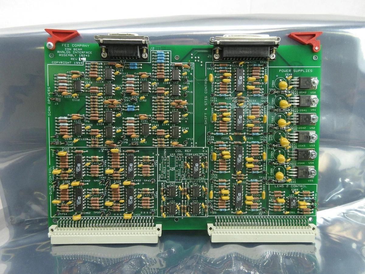 Used FEI Company 18240 Ion Beam Analog Interface PCB Card IBOD XL 830 FIB-SEM Used