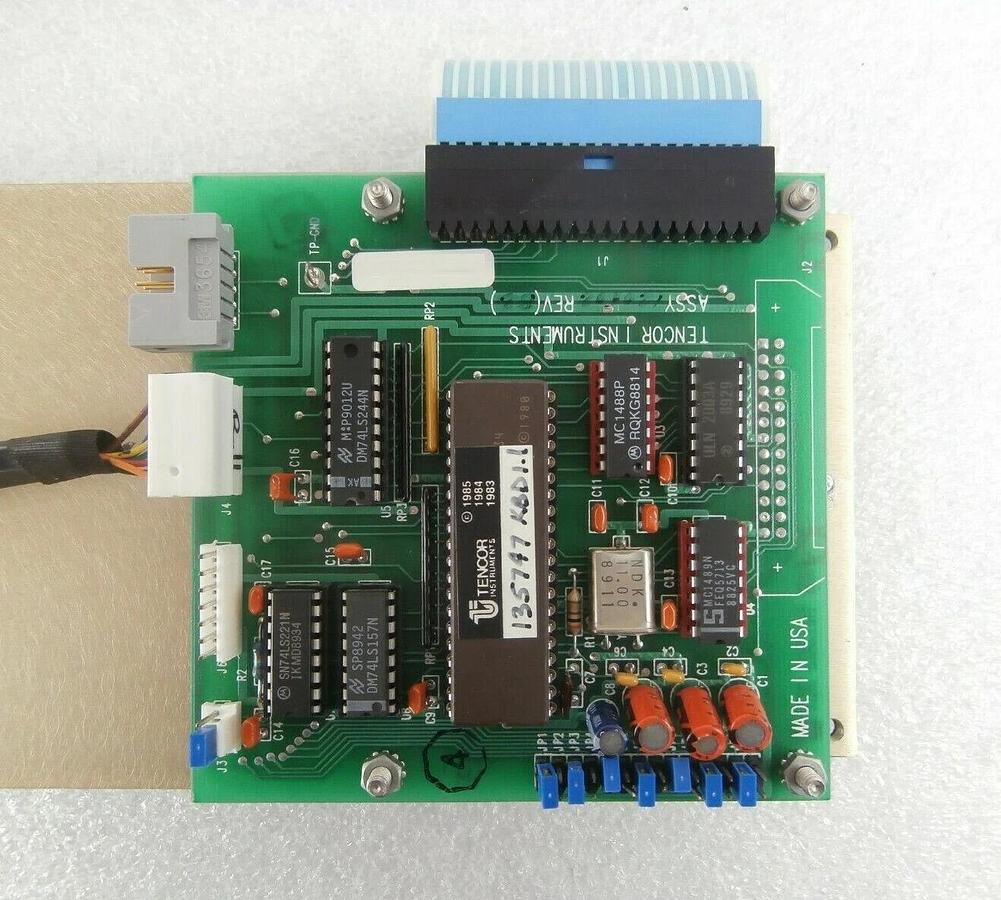Used Tencor Instruments Keypad and Track Ball Panel Assembly Surfscan 7000 Working