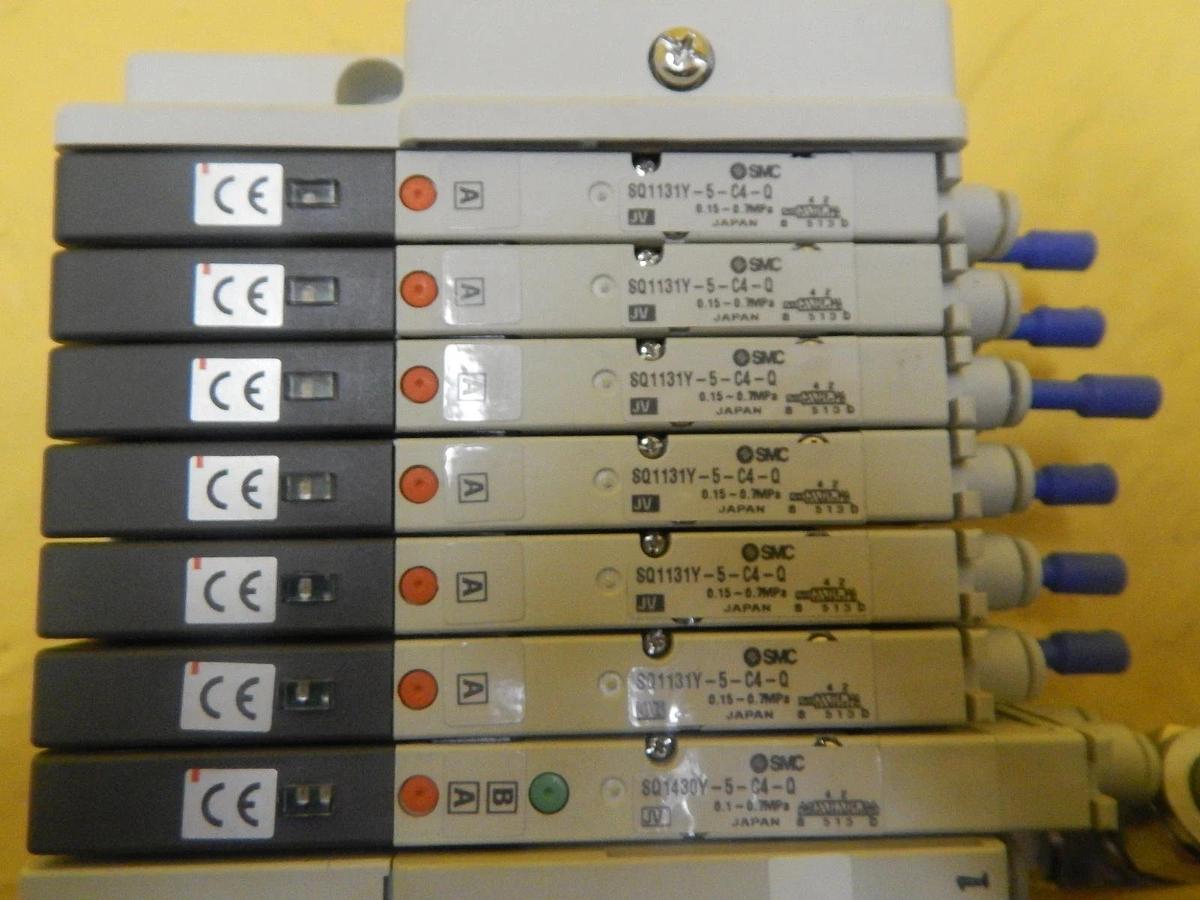 Used TEL Tokyo Electron SVC2 7-Port Manifold SMC SQ1131Y-5-C4-Q PR300Z Used Working