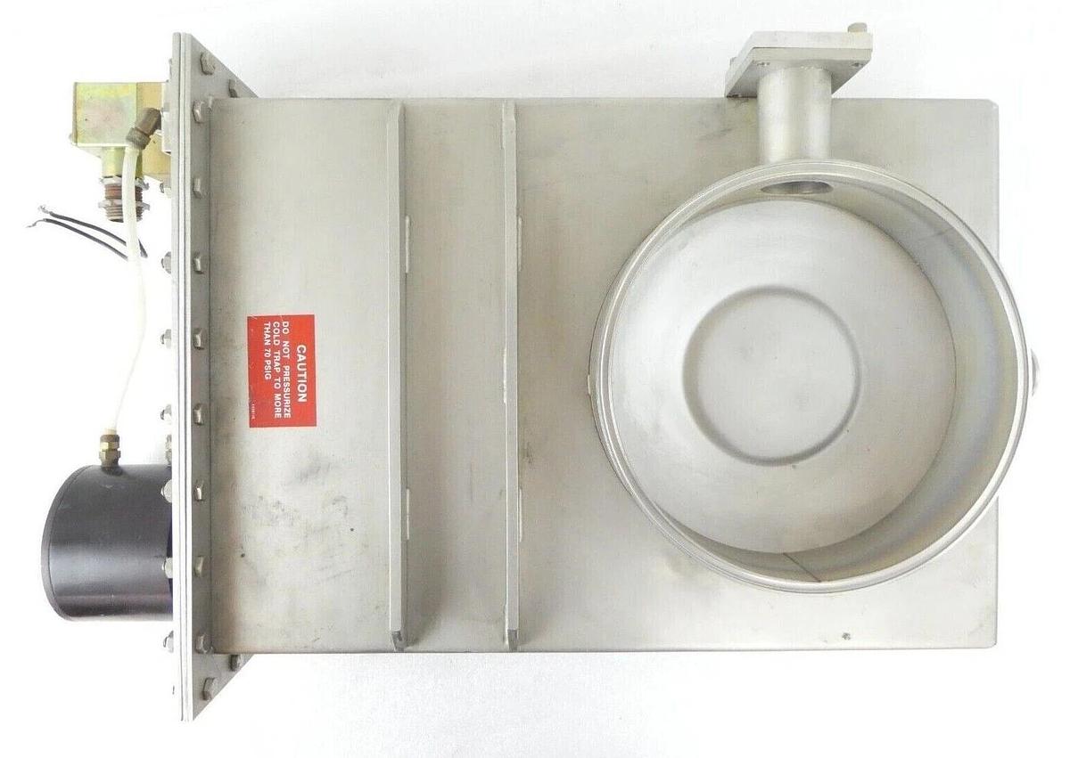 Used Varian 951-5210 Pneumatic Stainless Swing Gate Valve No Captive Flange Surplus