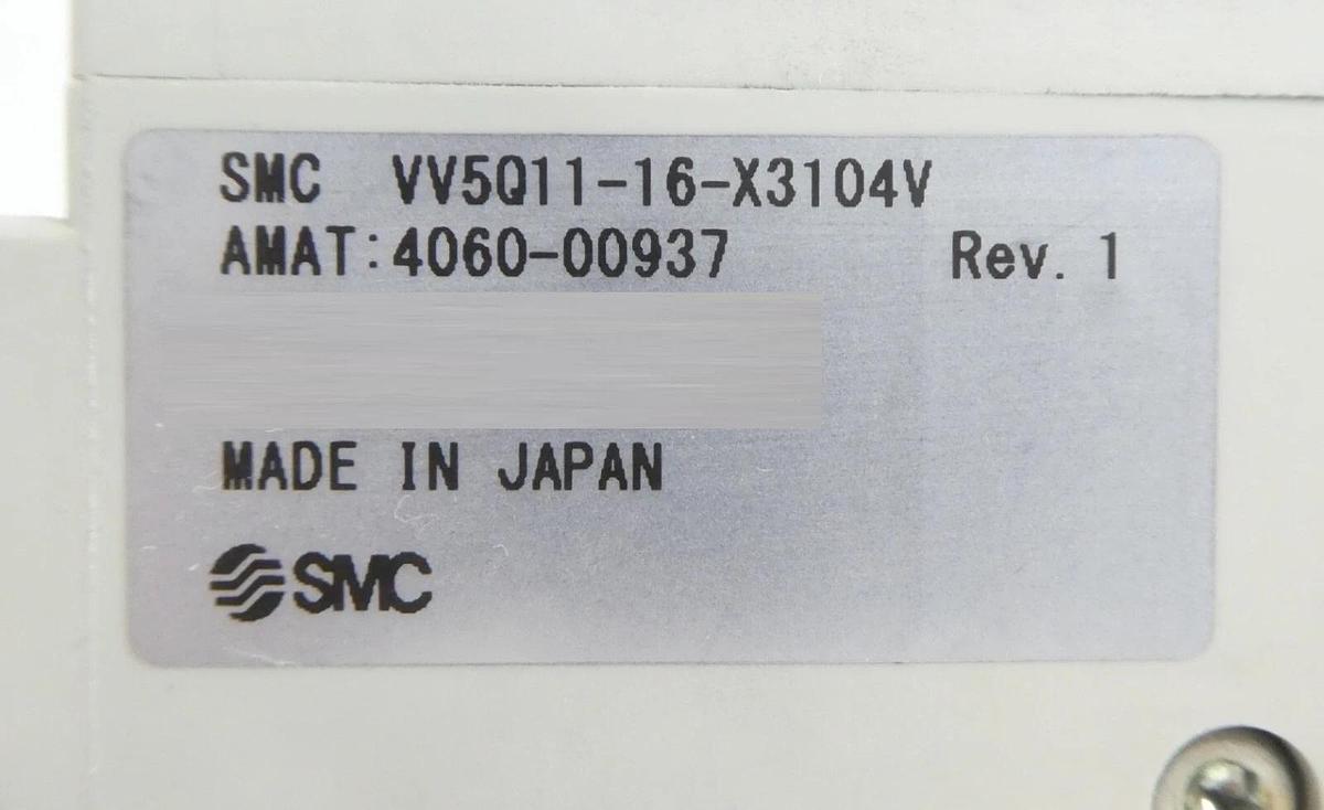 Used SMC VV5Q11-16-X3104V 16-Port Manifold EX420-SDN1 AMAT Working Surplus