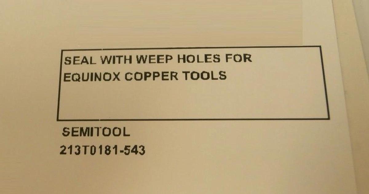 Semitool 213T0181-543 2.0mm Reach Ring Contact with Drain Slots 200mm New
