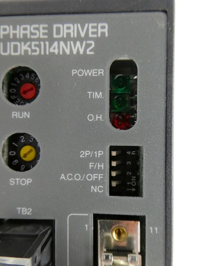 Used Oriental Motor UDK5114NW2 5-Phase Servo Driver VEXTA Working Surplus
