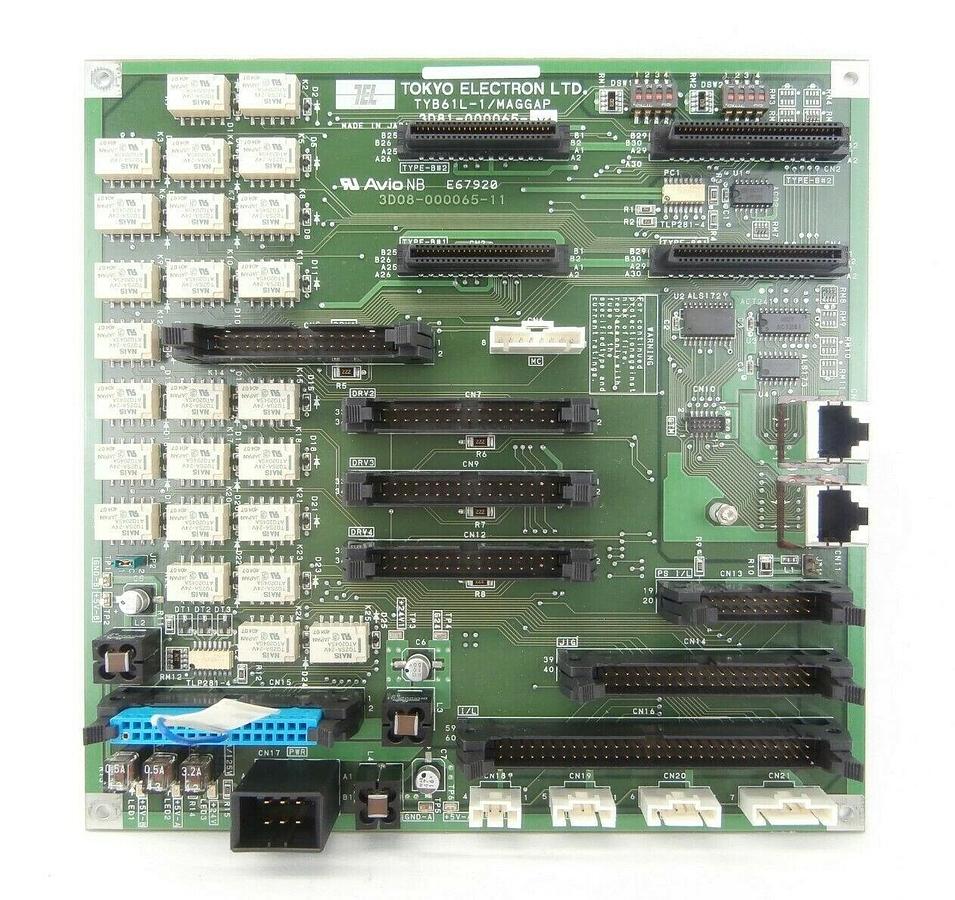 Used TEL Tokyo Electron 3D81-000065-V1 Interface Board PCB Card TYB61L-1/MAGGAP Spare