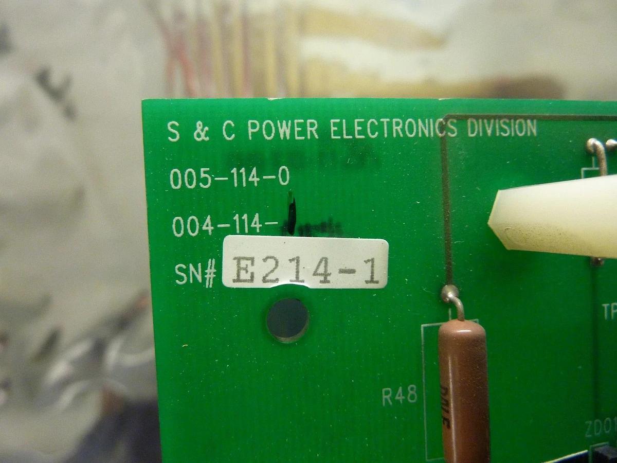 Used S&C Electric 005-126-3 Power Supply Control Board PCB 004-126-3 Used Working