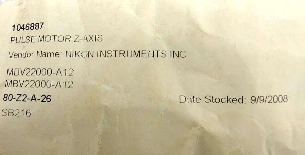 Used Shinano Kenshi SST39D2010 Pulse Motor Nikon MBV22000-A12 NSR Lot of 2 New