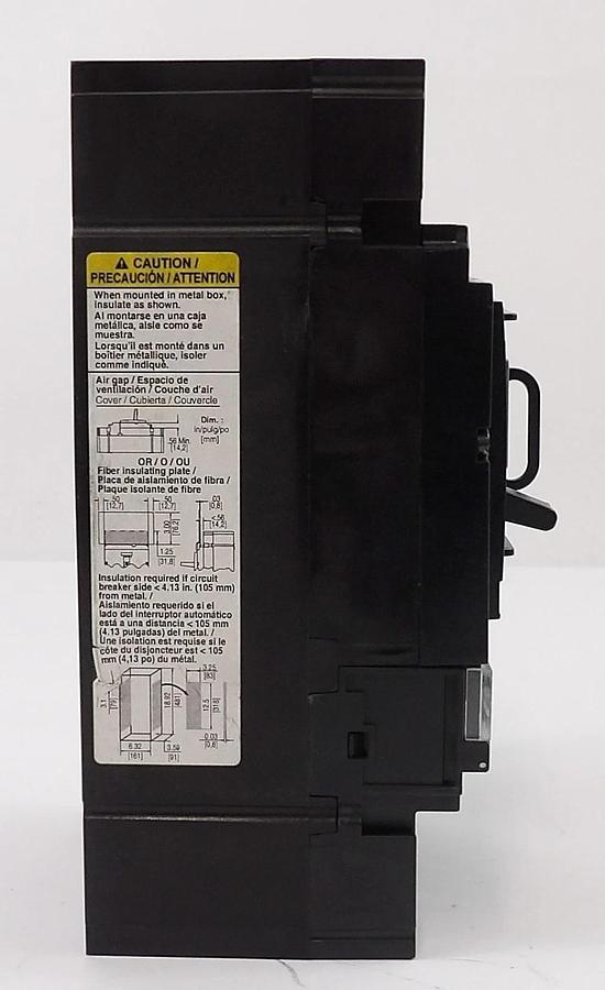 Used Square D JD 250 3-Pole Circuit Breaker JDL36200 JDF36250CU31X Lot of 2 Working