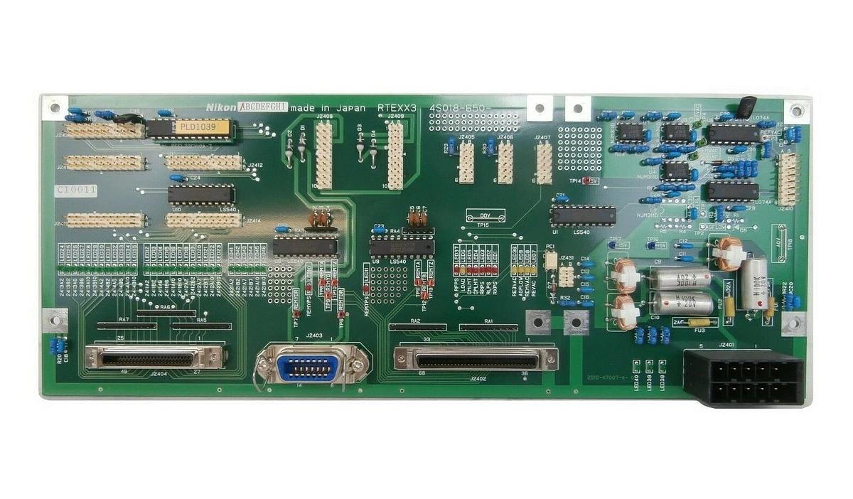 Used Nikon 4S018-650 Interface Board PCB RTEXX3 NSR-S204B Step-and-Repeat Working