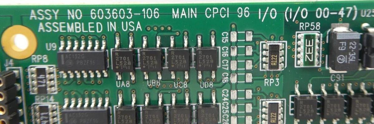 Used Delta Tau 603603-106 Main CPCI 96 I/O PCB Card AMAT 0190-15384 Working Surplus