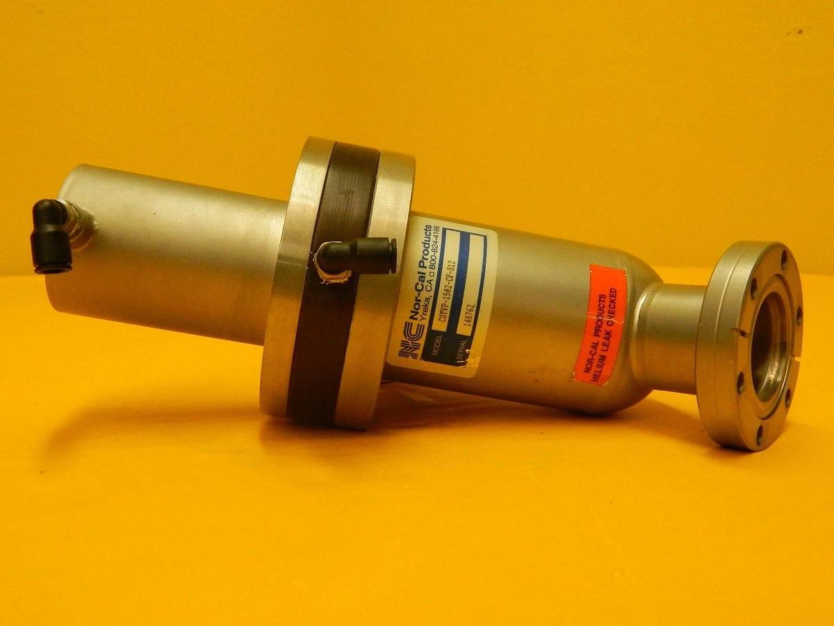 Used Nor-Cal Products CSTVP-1502-CF-S12 Pneumatic Straight-Through Poppet Valve Used