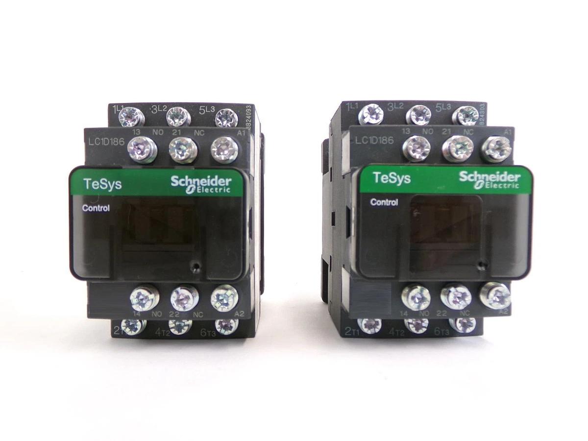 Schneider Electric LC1D186B7 Contactor LC1D TeSys Deca Reseller Lot of 5 New