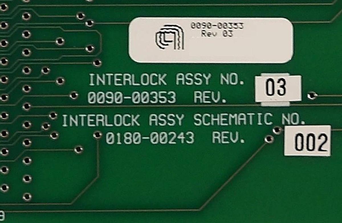 Used AMAT Applied Materials 0090-00353 Buffer Interlock PCB Card 0100-20458 Working