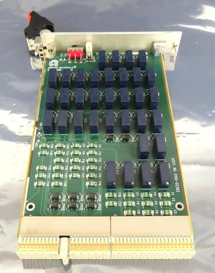 Used AMAT Applied Materials 0190-02362 Mainframe Relay Module PCB Card Working