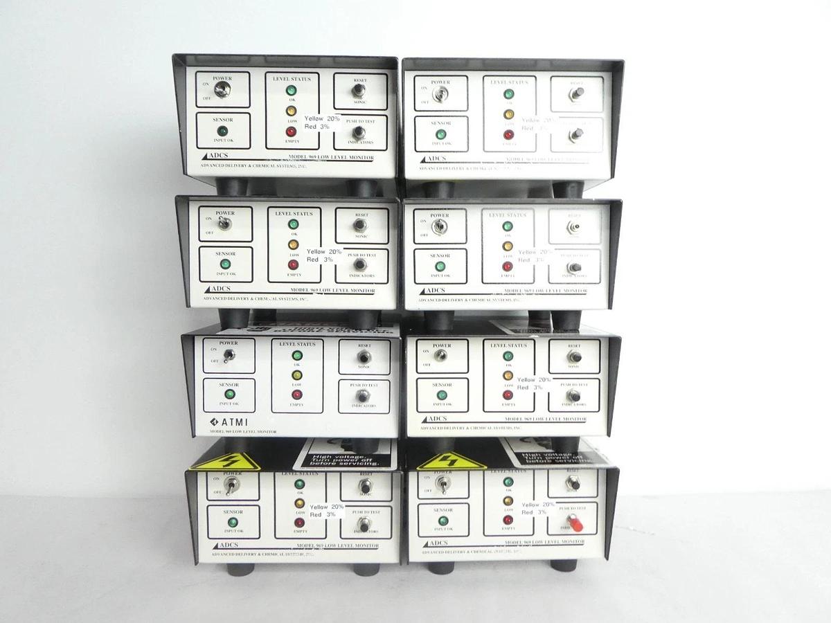 Used ADCS Model 969 Low Level Monitor Reseller Lot of 8 Used Working