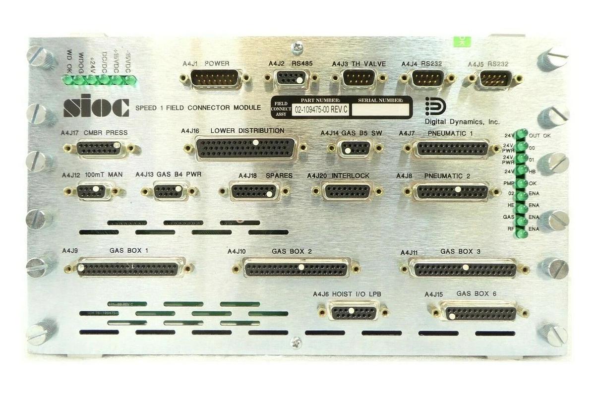 Used Digital Dynamics 02-109475-00 sioc SPEED 1 Control Novellus 02-109471-00 Working