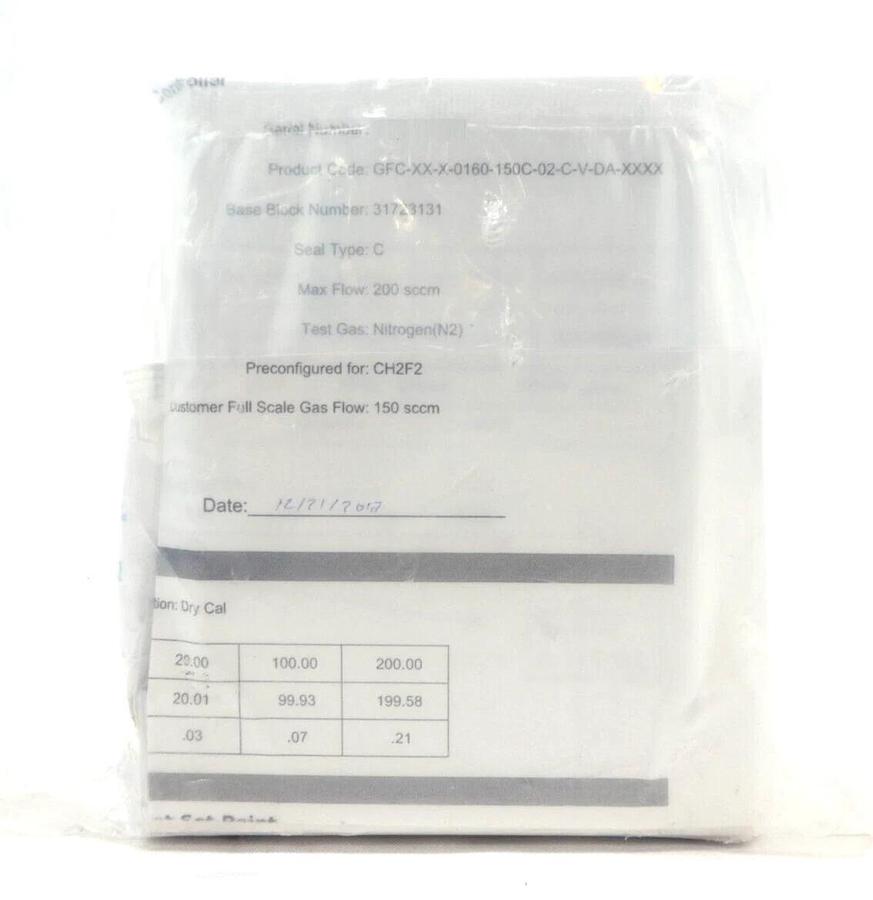 Pivotal Systems 32-03041 Mass Flow Controller MFC 150 SCCM CH2F2 New Surplus