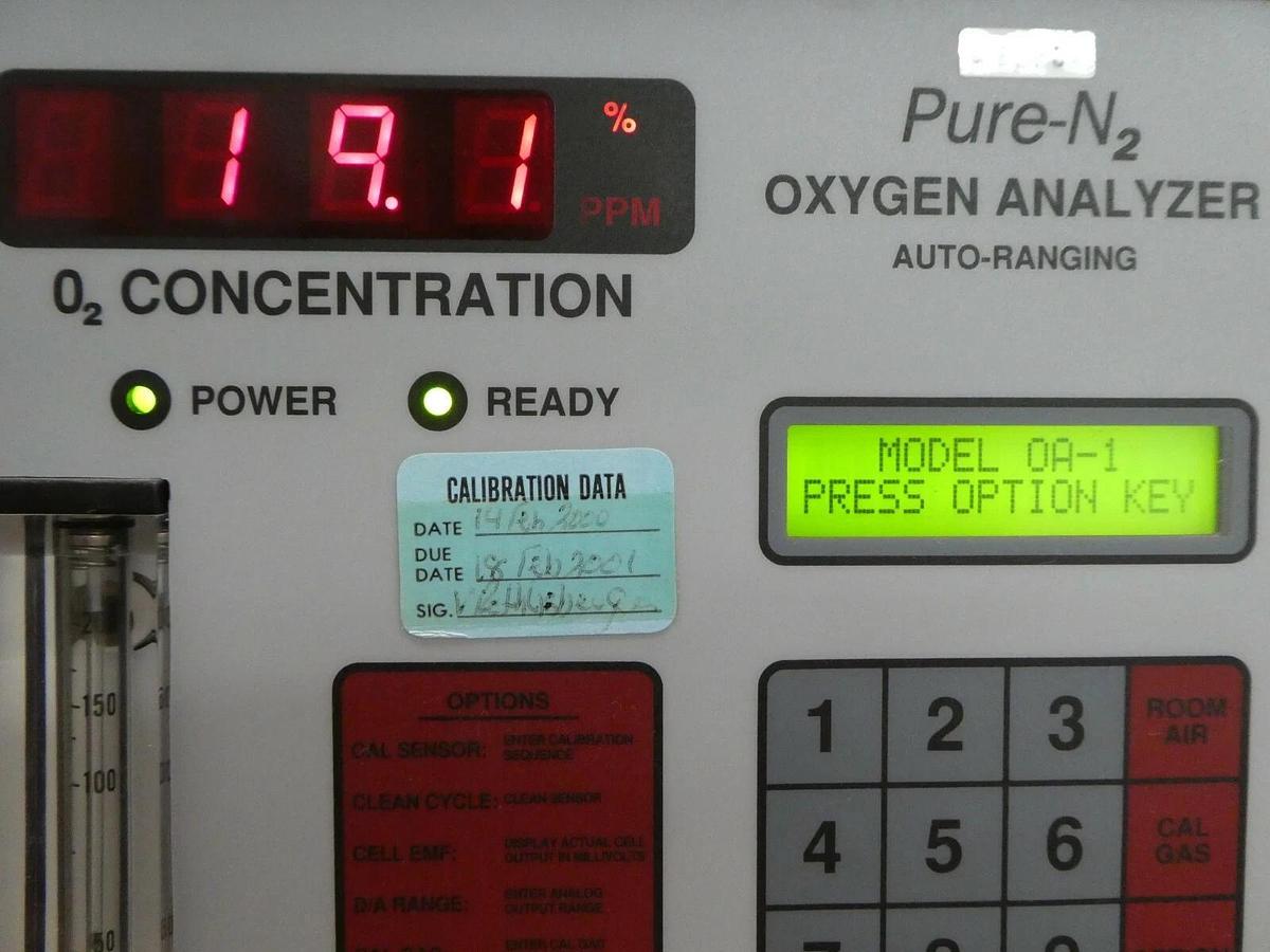 Used Ceramatec C7-01-1000-16-0 PureN2 Portable Oxygen Analyzer Working Surplus