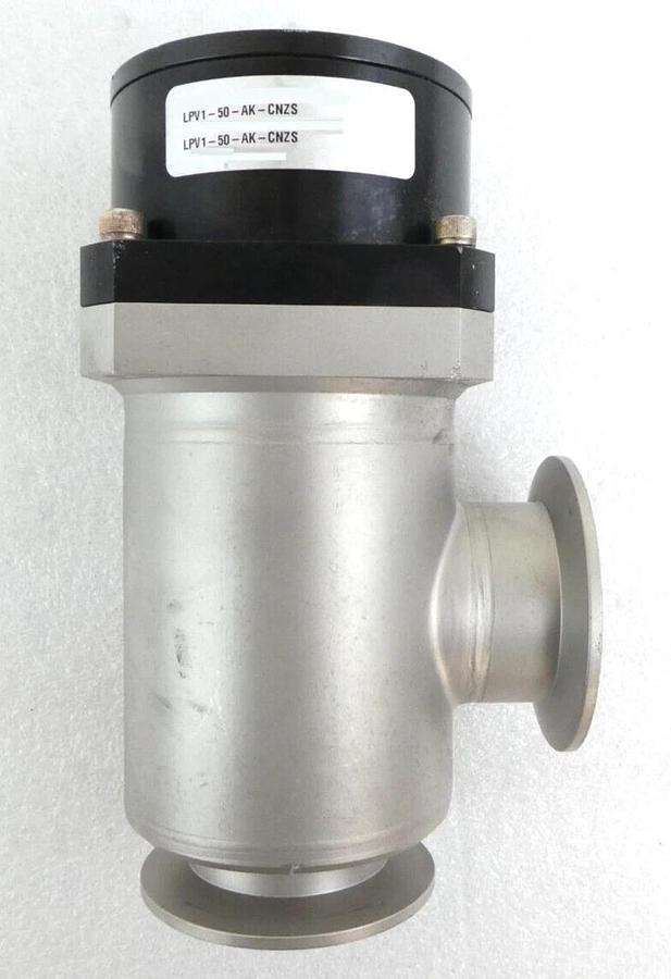Used MKS Instruments LPV1-50-AK-CNZS Pneumatic Right Angle Chamber Valve NW50 Working