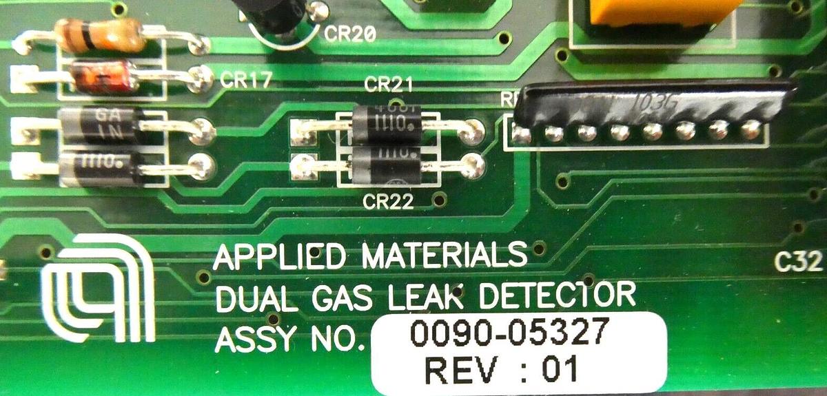 Used AMAT Applied Materials 0090-05327 Dual Gas Leak Detector PCB Working Surplus