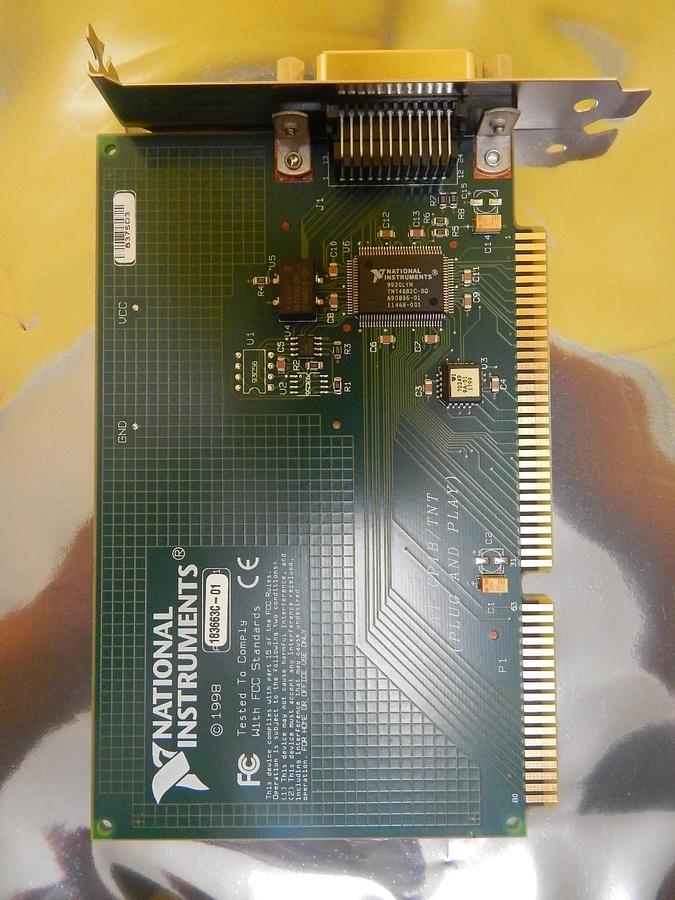 Used National Instruments AT-GPIB/TNT Plug and Play PCB Card 183663C-01 Used Working
