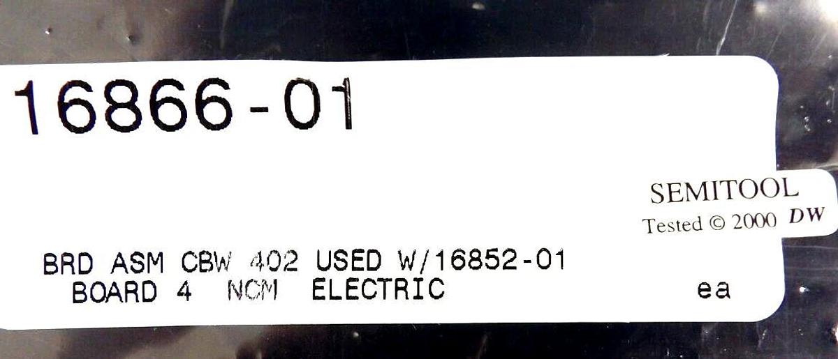 Used Semitool 16866A ASM CBW 402 Interface Assembly PCB Board Working Surplus