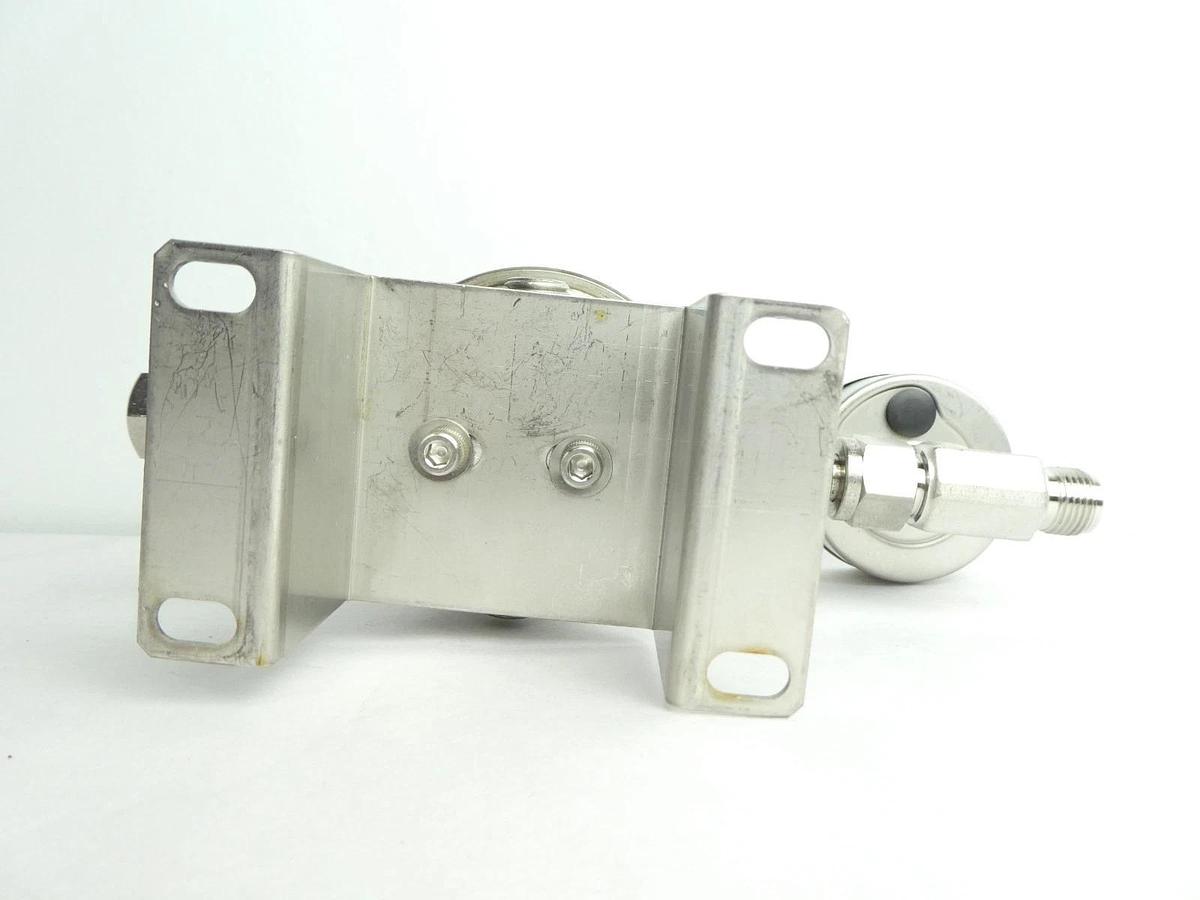 Used Parker 43600759 High Purity Regulator Valve W/ Gauge HFR90TS4PB6V Lot of 2 Used
