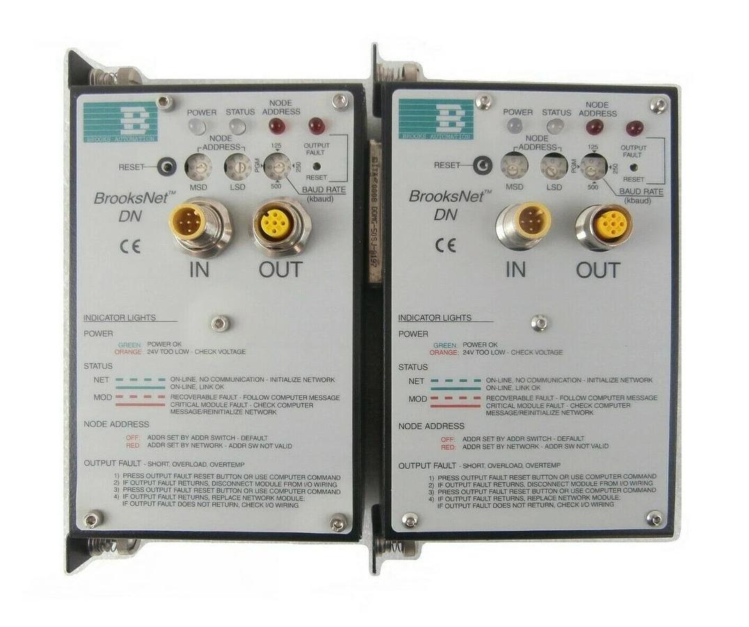 Used Brooks 108378 DeviceNet Module BrooksNet DN Lot of 2 KLA-Tencor E-Beam Working
