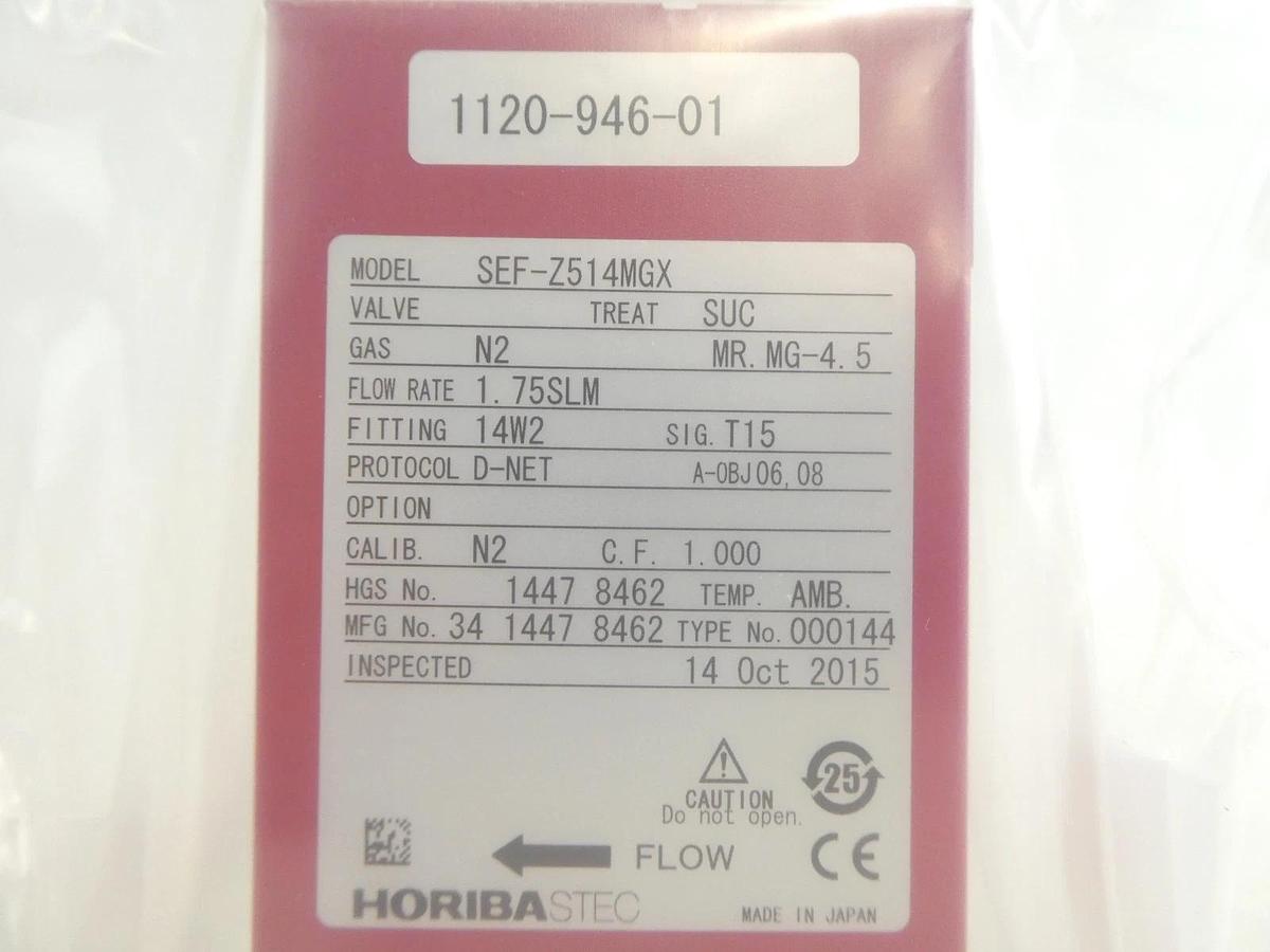 Horiba STEC SEF-Z514MGX Mass Flow Controller Meter Z500 220 SCCM SiH2Cl2 New