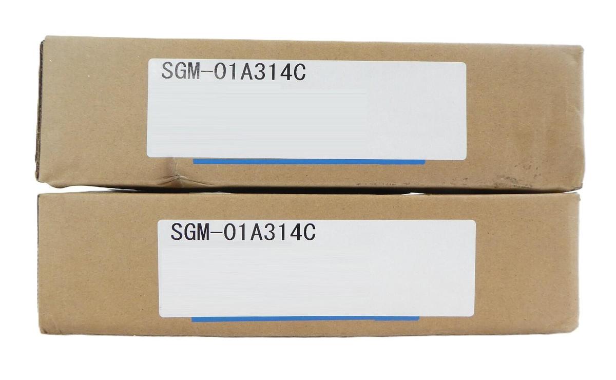 Yaskawa SGM-01A314C AC Servo Motor Σ-Series Reseller Lot of 2 New Surplus