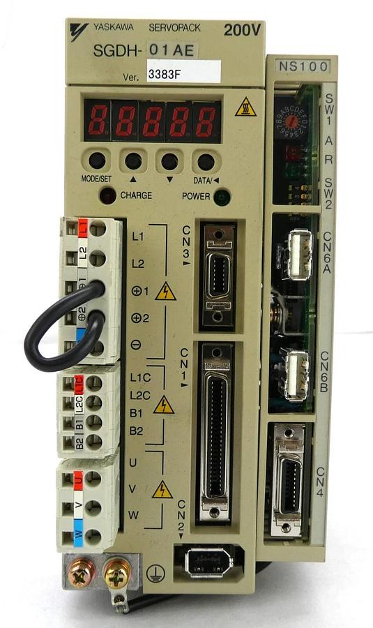 Used Yaskawa Electric SGDH-01AE Servo Drive SERVOPACK JUSP-NS100 Lot of 5 Working