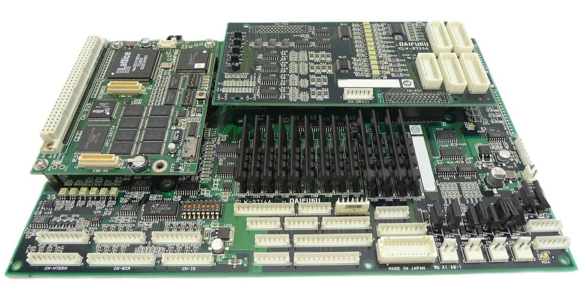 Used Daifuku CLW-3714A Processor Interface PCB CLW-3720A OPC-2677A Reseller Lot of 3