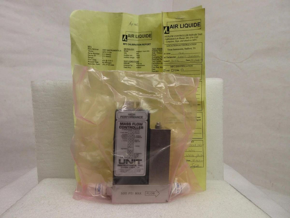 Refurbished UNIT Instruments UFC-1100 Mass Flow Controller 1 SLM N2 Refurbished