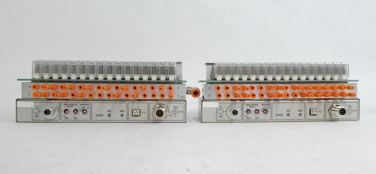 Used SMC IN587-16 16-Port Pneumatic Manifold Assembly Reseller Lot of 6 Working