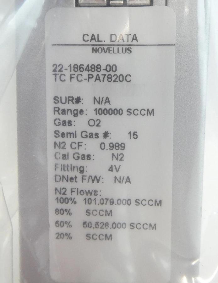 Aera TC FC-PA7820C MFC Mass Flow Controller Lot of 2 New