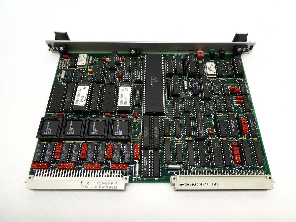Used SBE 9010-33 Processor VME PCB Card VCOM-8 ESI 9250 Laser Processing System Spare