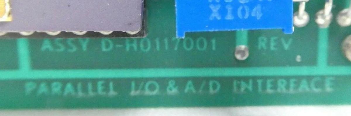 Used Varian Semiconductor VSEA D-H0117001 Parallel I/O Interface PCB H0117001 Rev. K