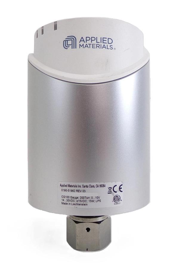 Used AMAT Applied Materials 0190-51962 Baratron Transducer CG100 Working