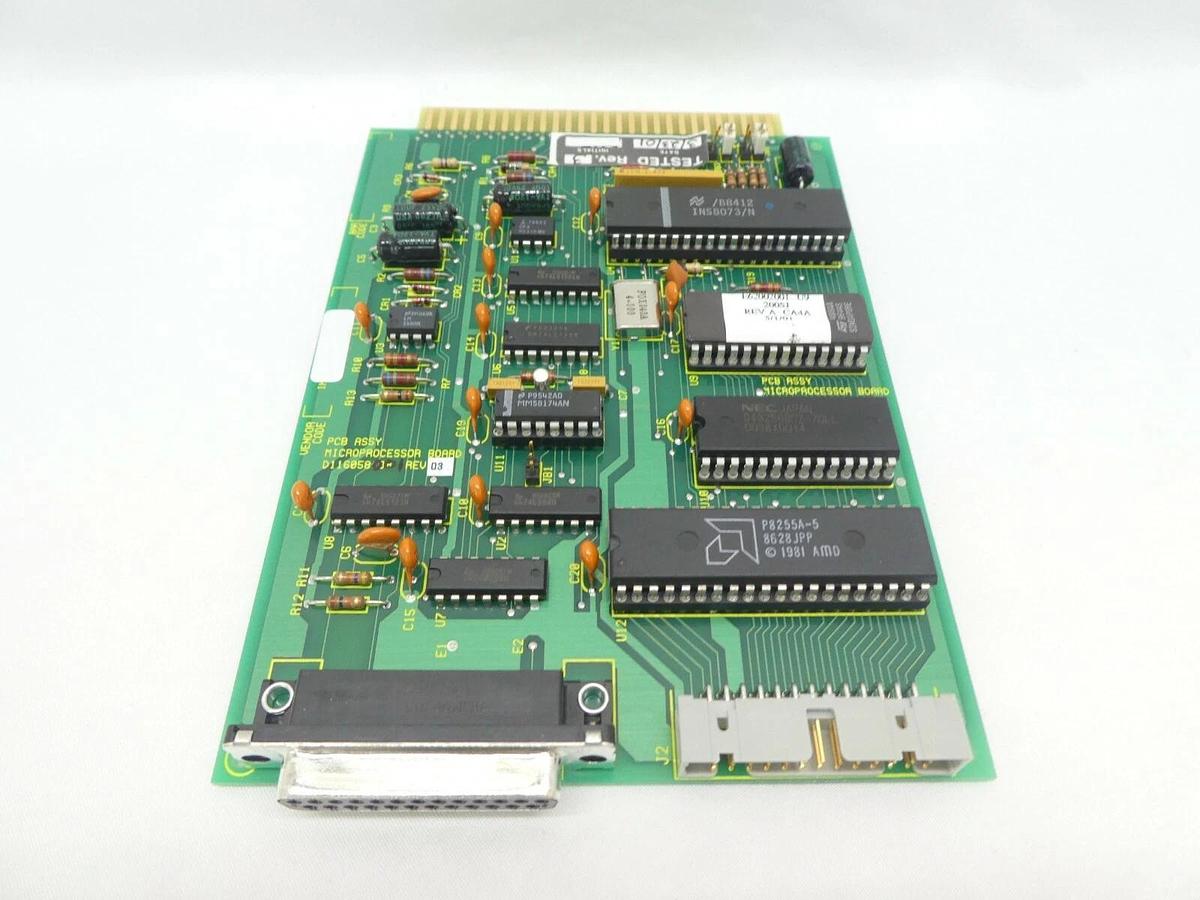 Used Varian Semiconductor VSEA D116058001 Microprocessor PCB Card Rev. 03 Working