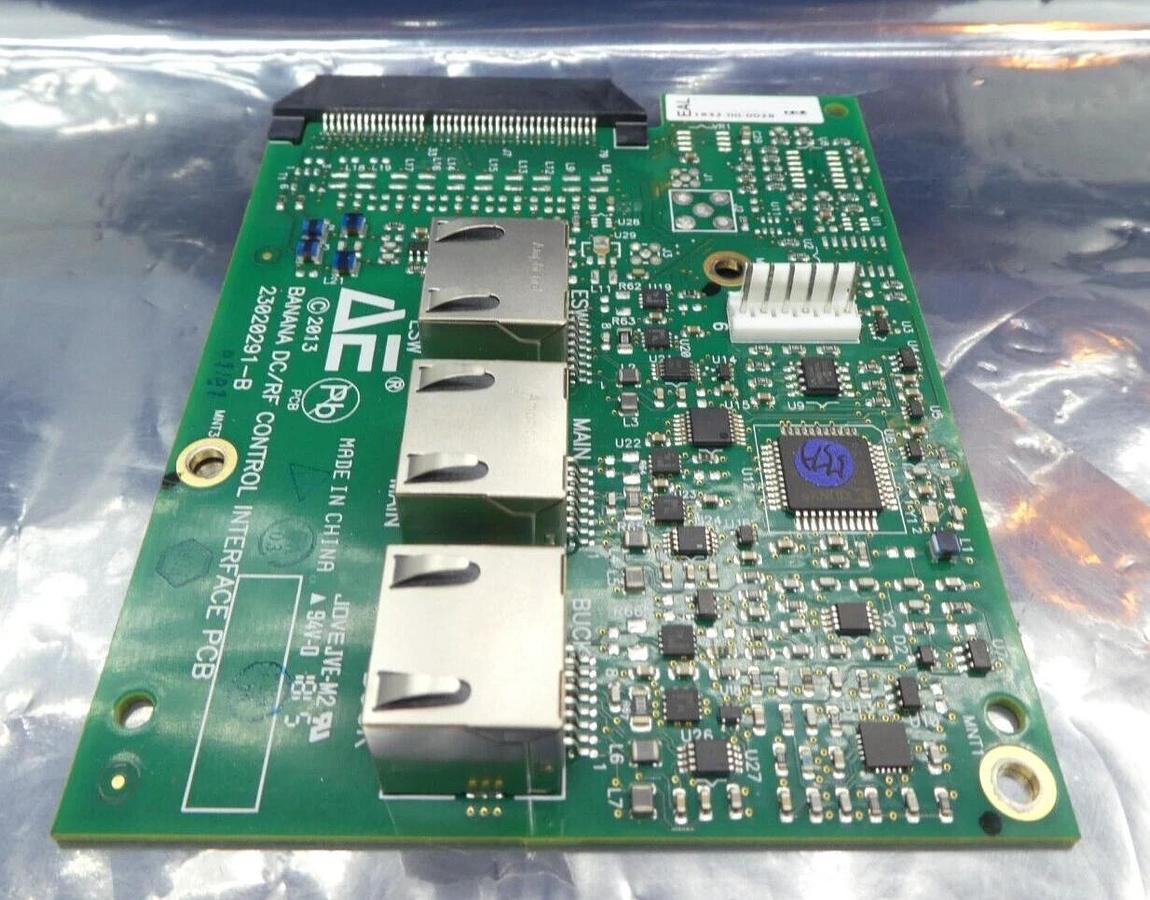 Used AE Advanced Energy 23020291-B Banana DC/RF Control Interface PCB 33020255-01