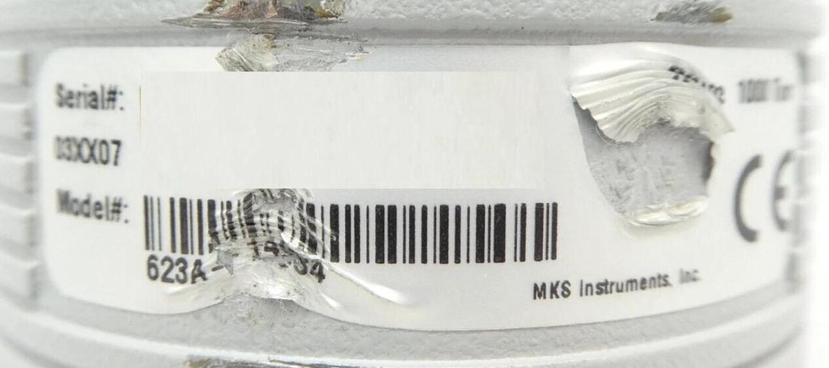 Used MKS Instruments 623A-14934 Baratron Manometer Bent Stem Tested Working As-Is