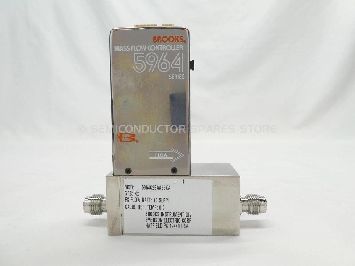 Refurbished Brooks 02-0624R-031 Mass Flow Controller MFC 5964 N2 Lot of 2 OEM Refurbished