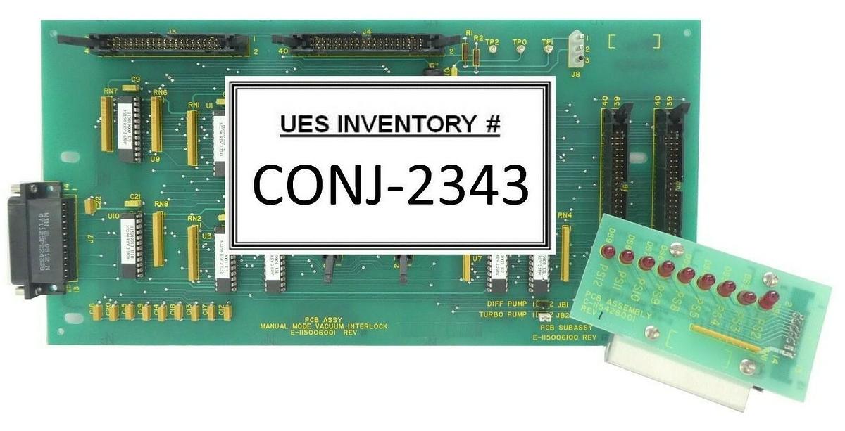 Used Varian Semiconductor VSEA E-115006001 Manual Mode Vacuum Interlock PCB Rev. E